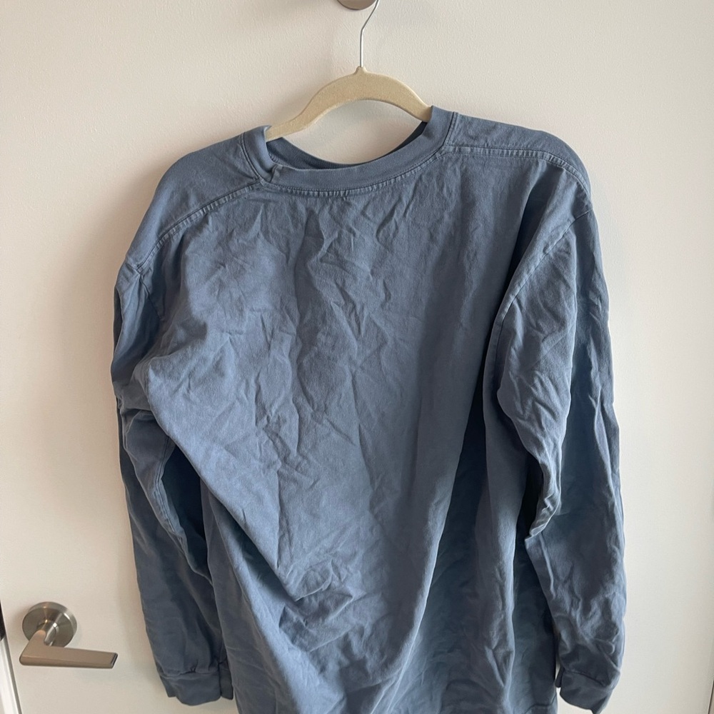 Undefeated Blue Long Sleeve Shirt with Logo - Picture 5 of 5
